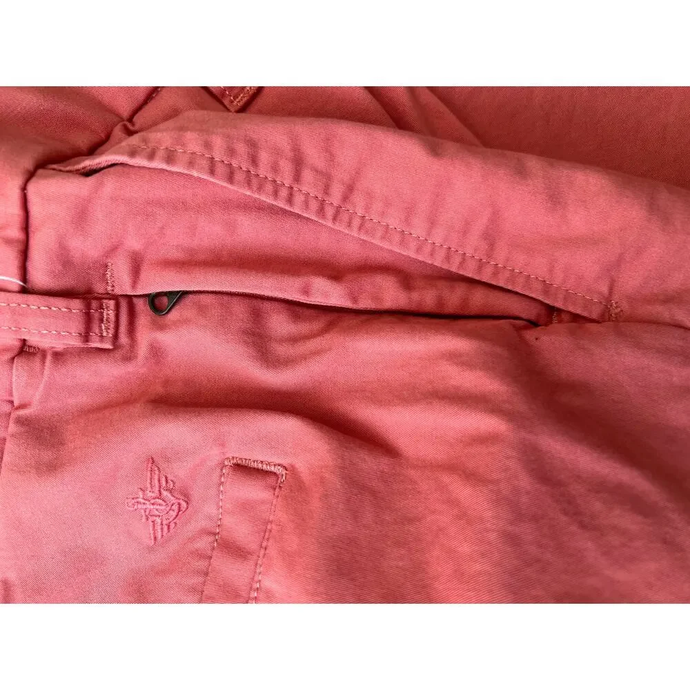 Dockers Straight Flat Front Salmon Khaki Chinos Ultimate Shorts Size 40 JL